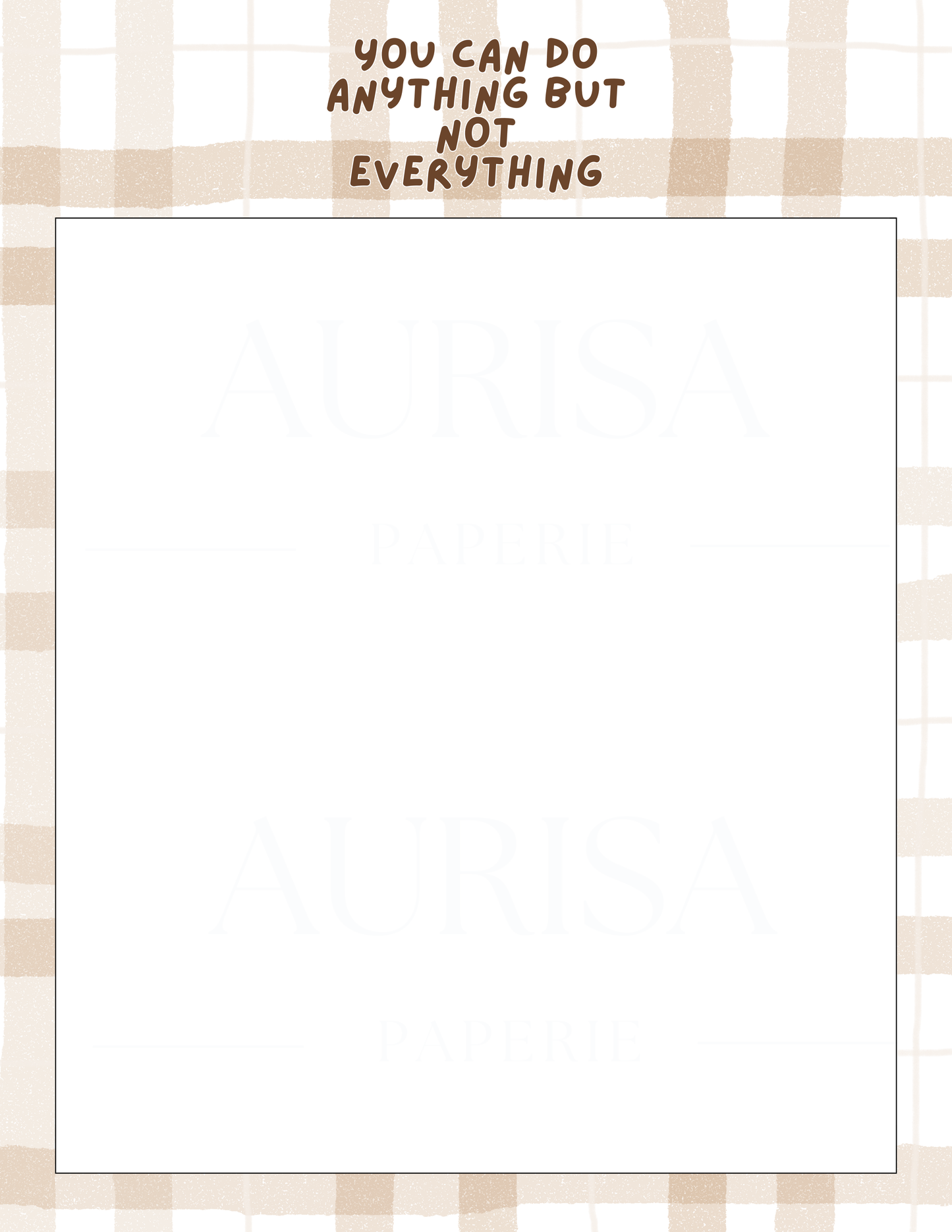 YOU CAN DO ANYTHING BUT NOT EVERYTHING NOTEPAD