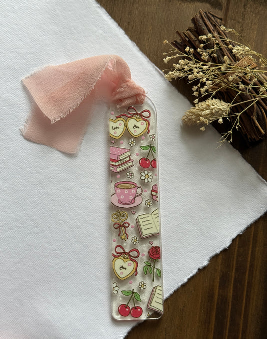 Coquette Bookish Girl Bookmark