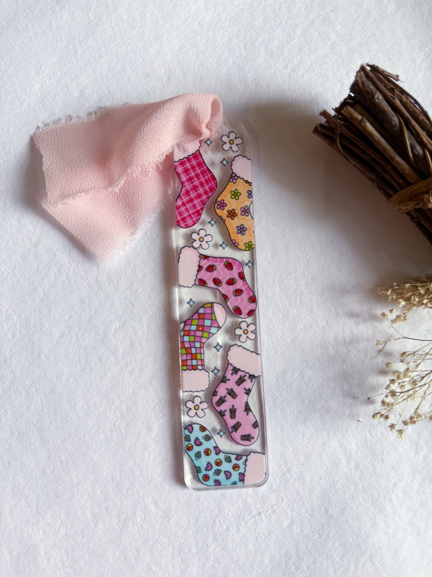 Fuzzy Socks Bookmark