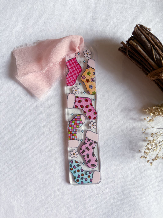 Fuzzy Socks Bookmark