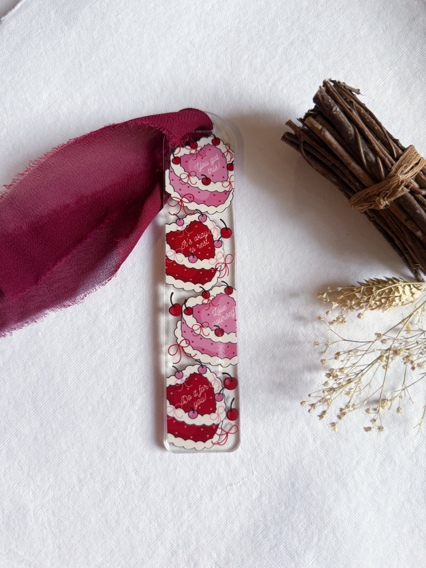 Self-Care Cake Bookmark