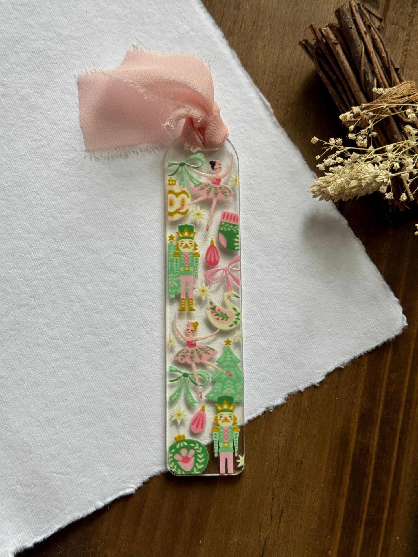 Pink Nutcracker Bookmark
