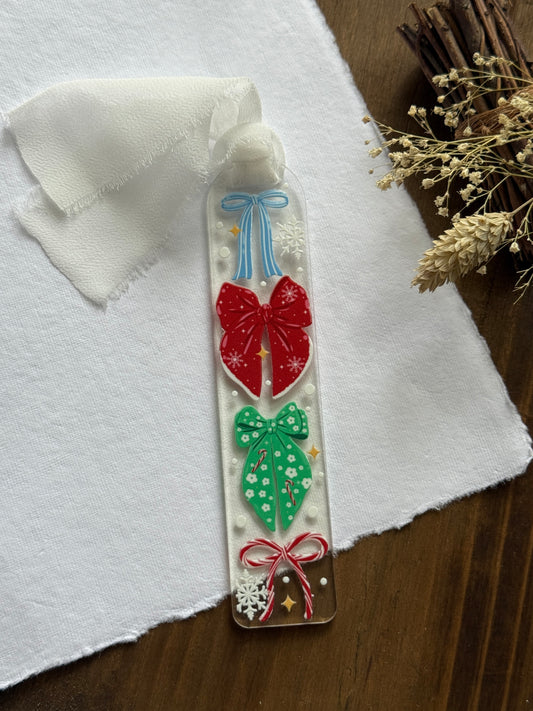 Festive Coquette Bows Bookmark