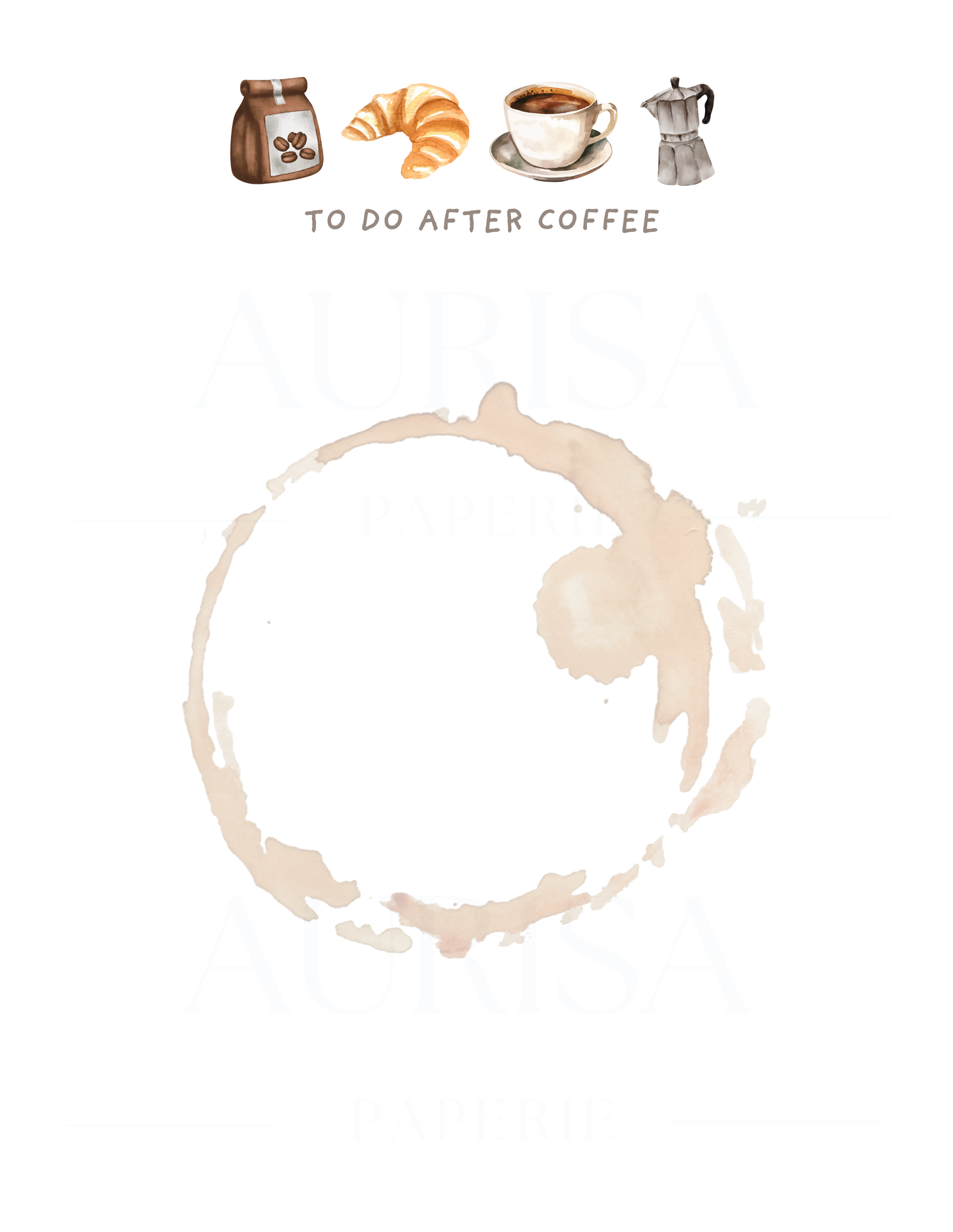 TO DO AFTER COFFEE NOTEPAD