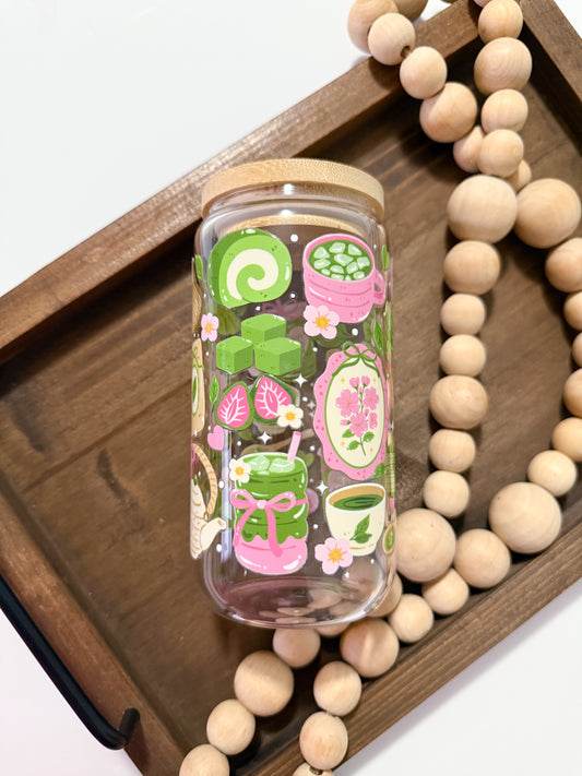 Matcha Love Glass Cup