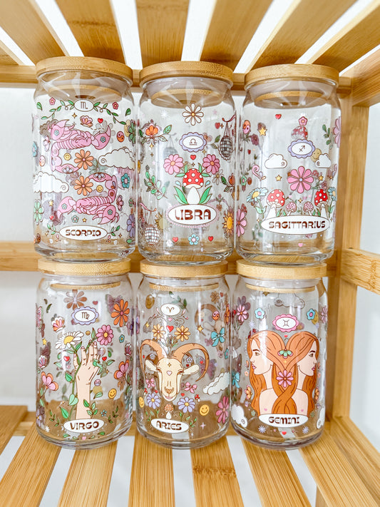 Zodiac Glass Cups