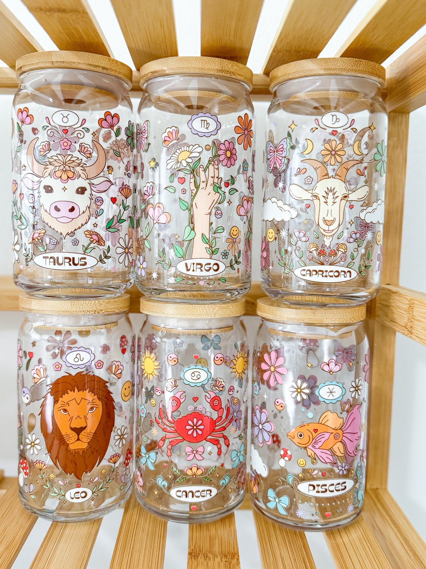Zodiac Glass Cups