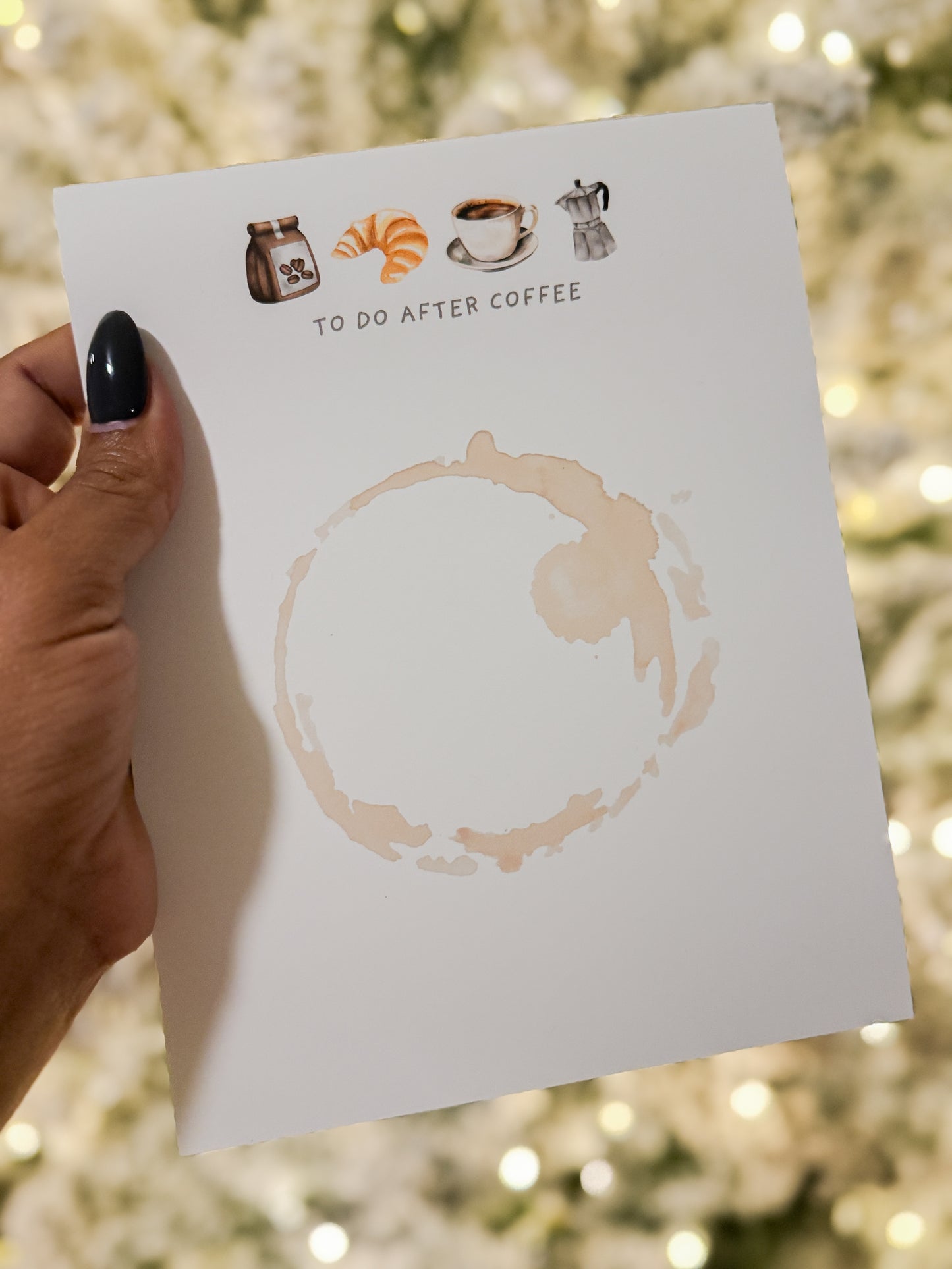 TO DO AFTER COFFEE NOTEPAD