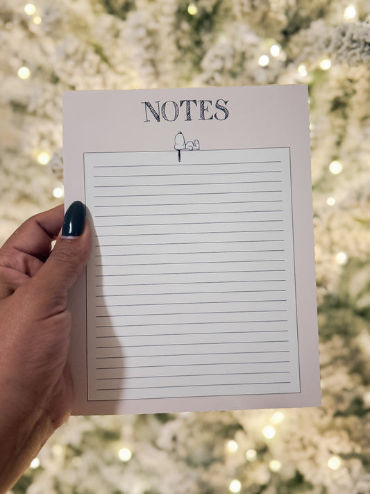 NOTES SNOOPY NOTEPAD